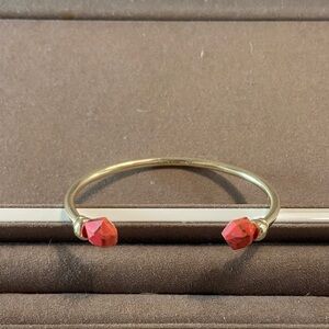 Kendra Scott Gold Bracelet with Red Accents